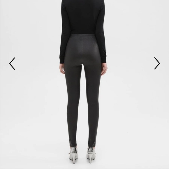 Theory • Leather High-Waist Legging • High rise legging size 4 - Picture 6 of 12